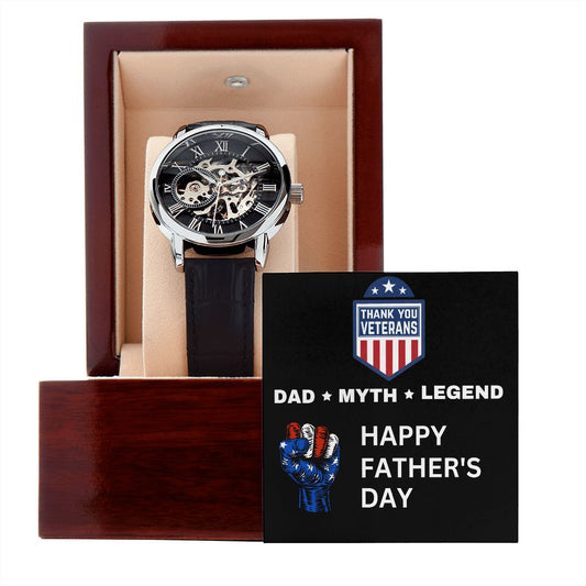 Thank You Veterans Dad Gift Watch | Happy Father's Day
