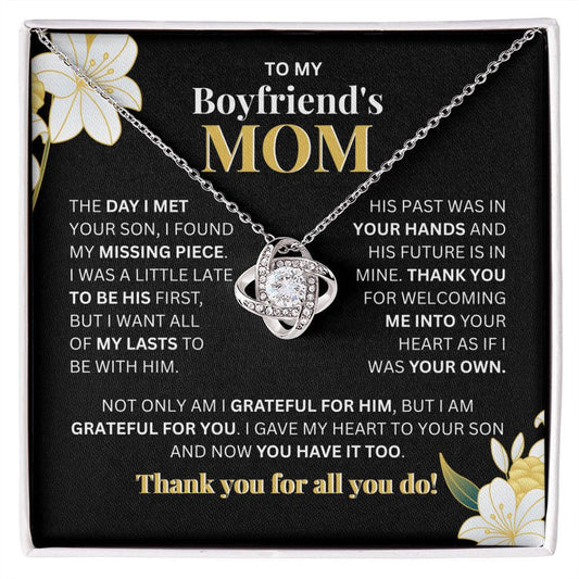 Thank You For All You Do | My Boyfriends Mom | Love Knot Necklace